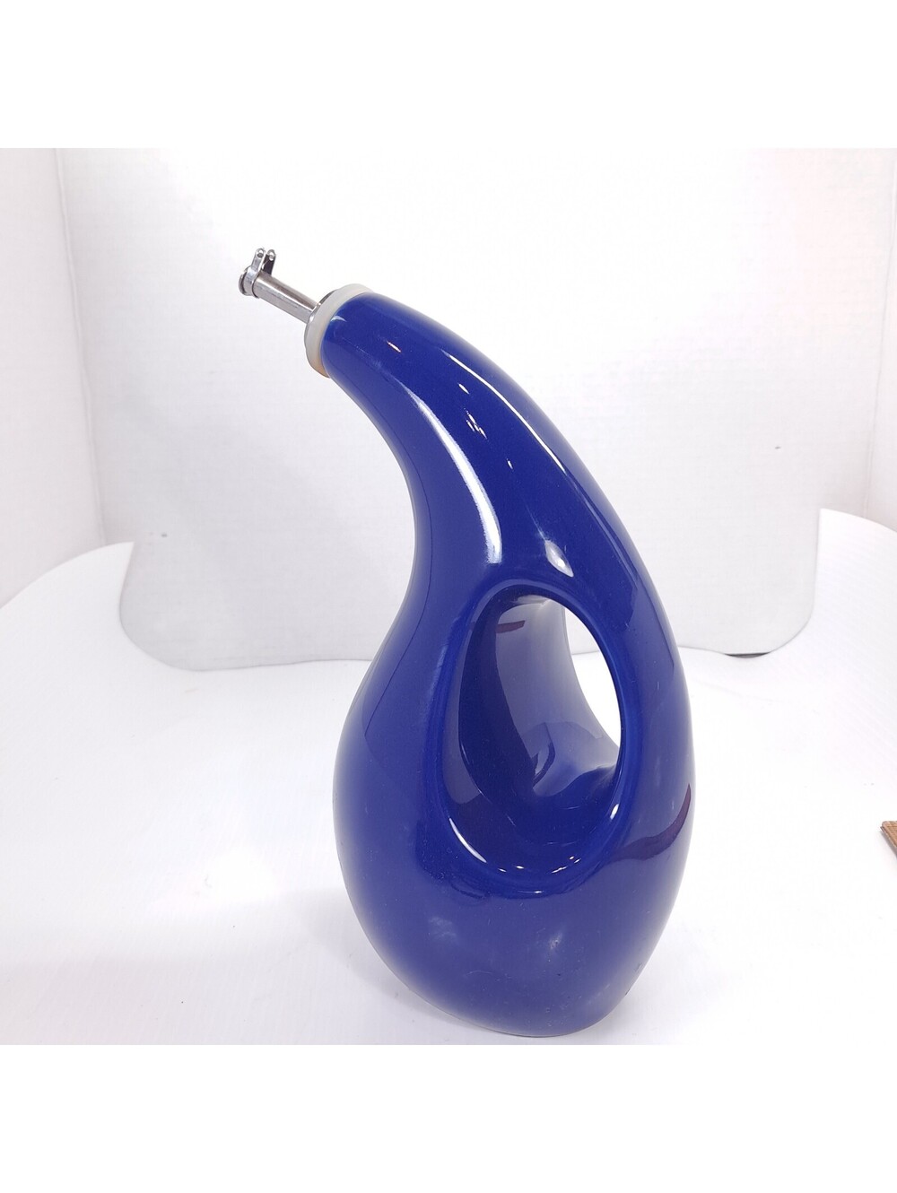 Rachael Ray Evoo olive oil dispenser Bottle Carafe Blue Ceramic Ho16Y Rachel